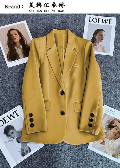 Elegant Long Sleeve Blazer Coat for Women