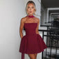 Avrilyaan Off Shoulder Backless A-line Mini Dress