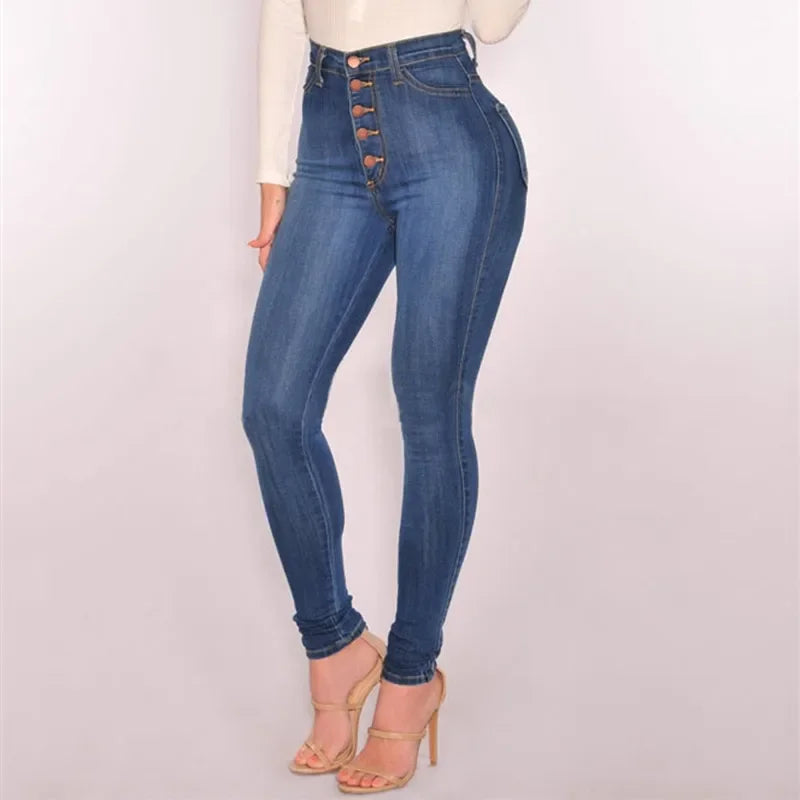 High Waist Push Up Skinny Jeans for Women