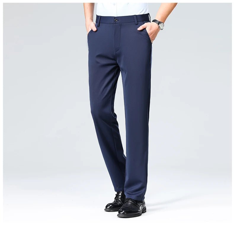 Men's Summer Casual Suit Pants Plus Size 28-42
