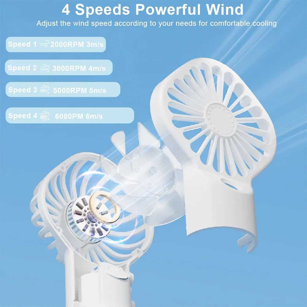 Portable Mini USB Rechargeable Humidifier Fan