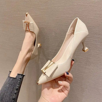 Pointed Toe Stiletto Heels Women's Office Pumps