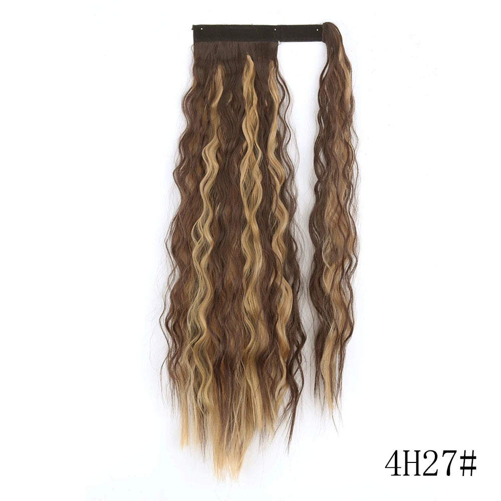 Long Straight Clip-in Ponytail Hair Extension Black