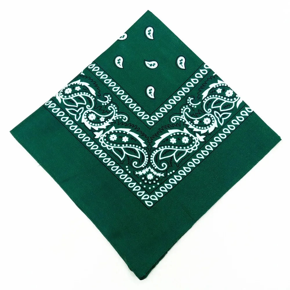 Unisex Polyester Paisley Bandana Hair Wrap