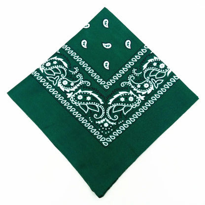 Unisex Polyester Paisley Bandana Hair Wrap