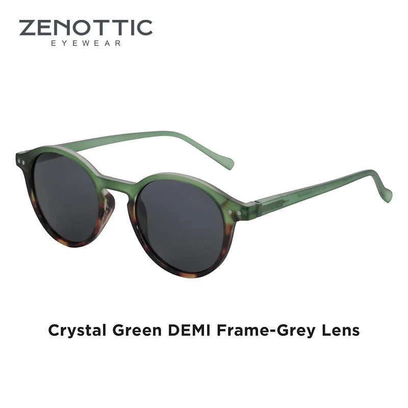 ZENOTTIC Retro Circular Polarized Sunglasses S Size