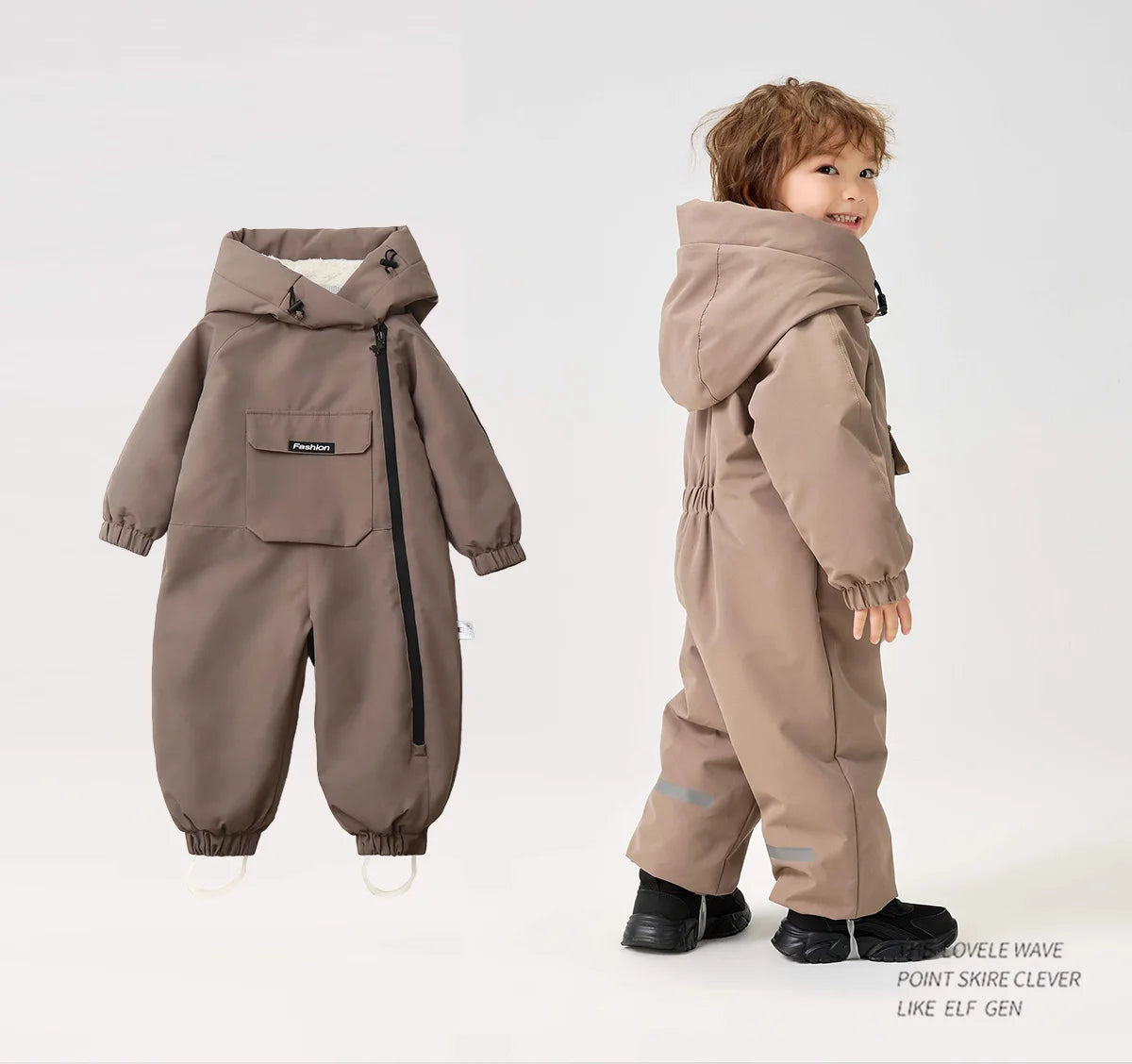 Ircomll Down Jacket Toddler Snow Suit Hooded Coat