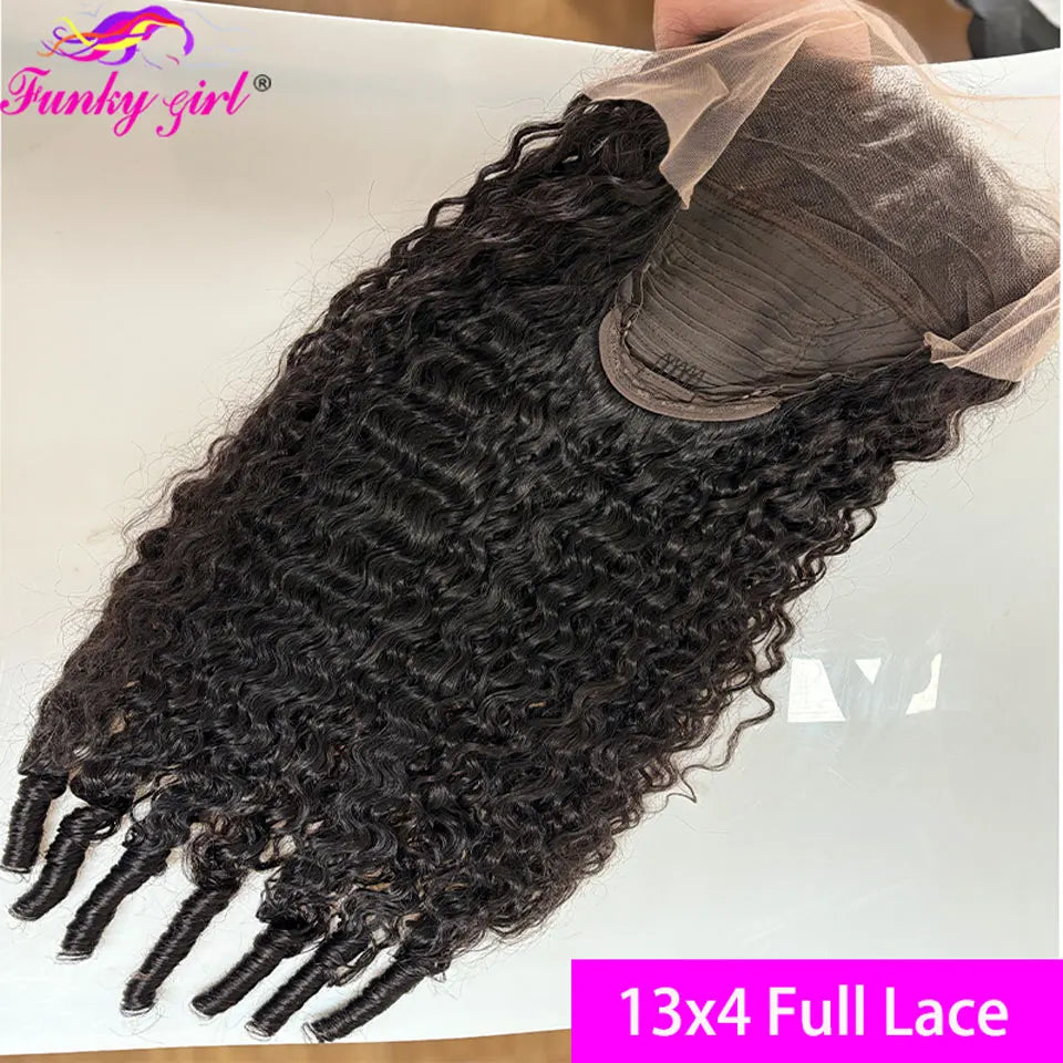 12A Burmese Curly Human Hair Wig Transparent Lace Frontal