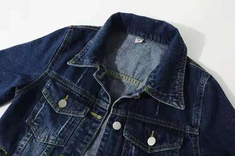 Women Cotton Denim Jacket Casual Spring Autumn Coat