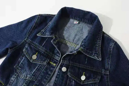 Women Cotton Denim Jacket Casual Spring Autumn Coat