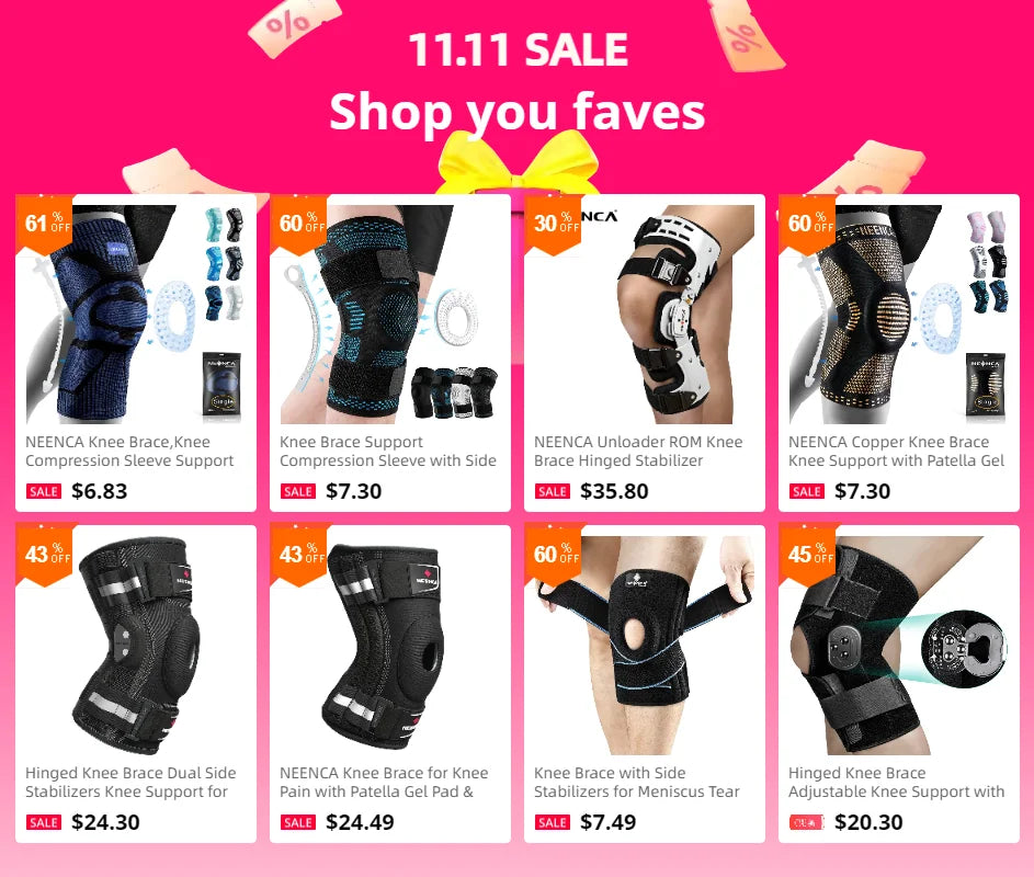 NEENCA Copper Knee Brace with Patella Gel Pad