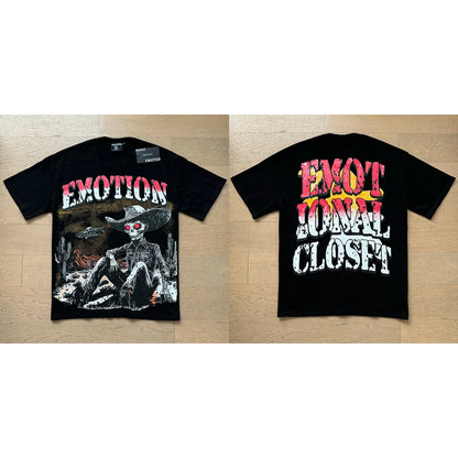 Mixed Emotion Cotton T-Shirt for Couples with Angel Print