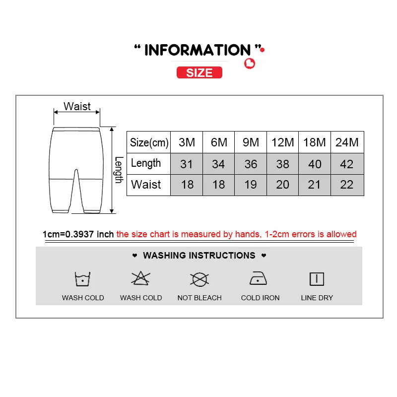Cartoon Cotton Baby Pants for Boys and Girls