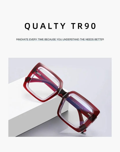Trendy Square Large Frame Reading Glasses for Women