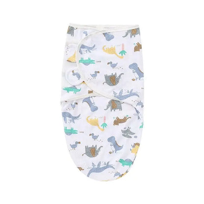 Cotton Cartoon Printed Baby Blanket Hat Set