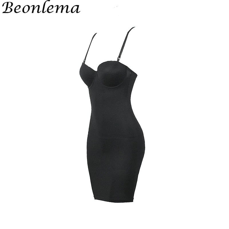 Backless Bodycon Mini Dress with Skinny Straps in Black