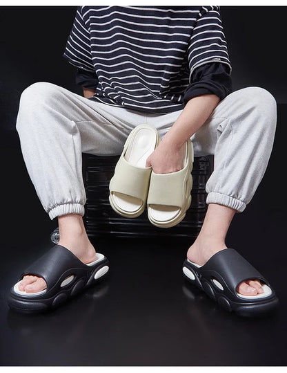 Men's Summer Platform Slides EVA Non-slip Beach Shoes