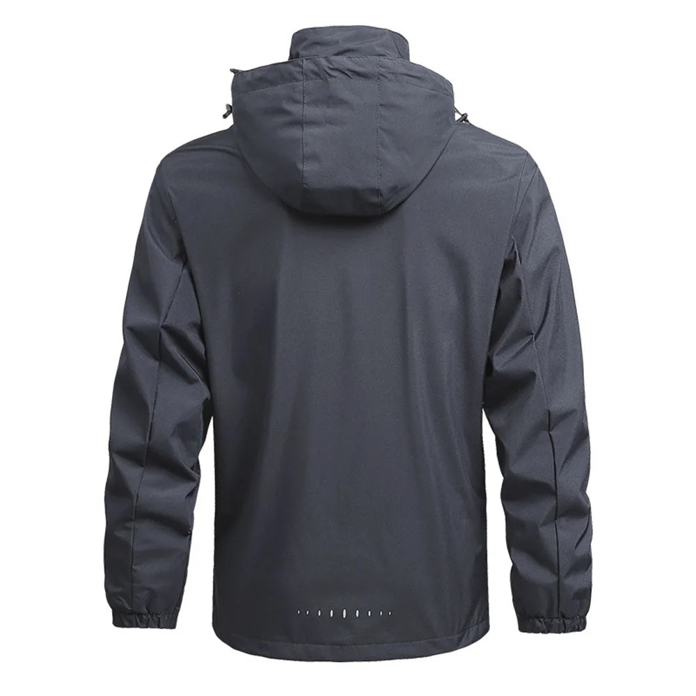 Men's Lightweight Waterproof Hooded Rain Jacket