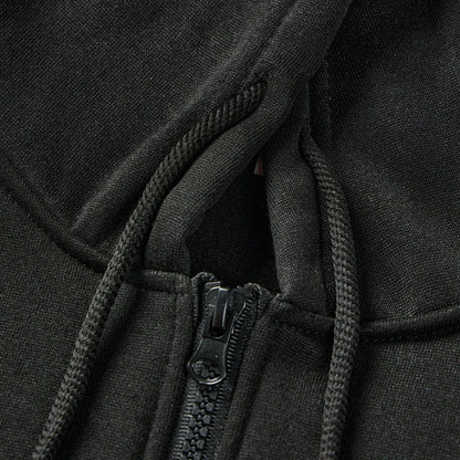 Men's Casual Long Sleeve Zipper Hoodie Jacket