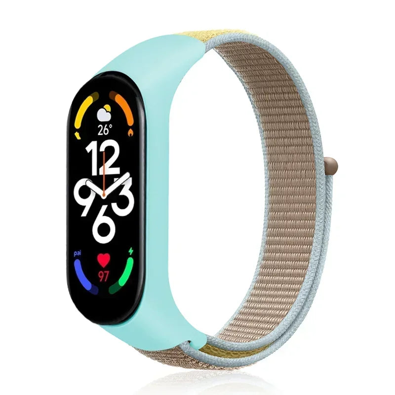 Nylon Adjustable Watchband for Xiaomi Mi Band 3 4 5 6 7