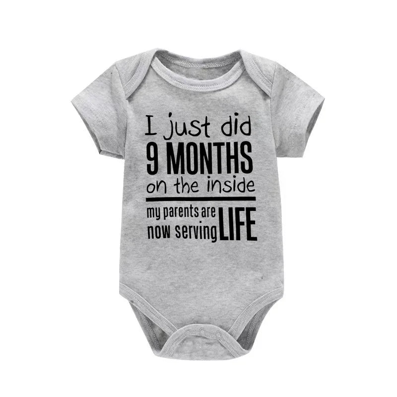Funny I Just Did 9 Months Bodysuit for Infants