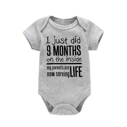 Funny I Just Did 9 Months Bodysuit for Infants