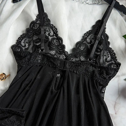 Summer Lace Thong Set Women’s Sexy Pajamas