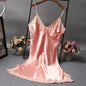 Women Lace Trim V Neck Camisole Nightgown
