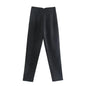 High Waist Pencil Pants for Women in Black and Pink
