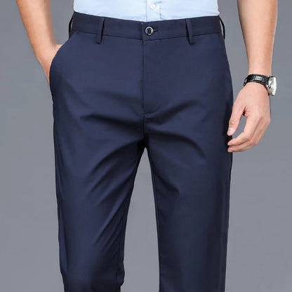 Men's Smart Casual Stretchy Fast Dry Trousers Black Navy