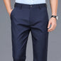 Men's Smart Casual Stretchy Fast Dry Trousers Black Navy
