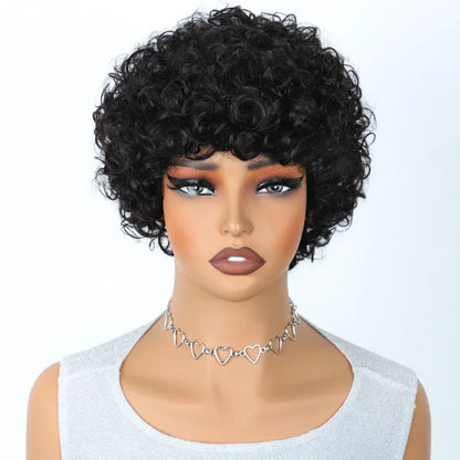 Brazilian Afro Puff Pixie Bob Wig 99J Natural Brown