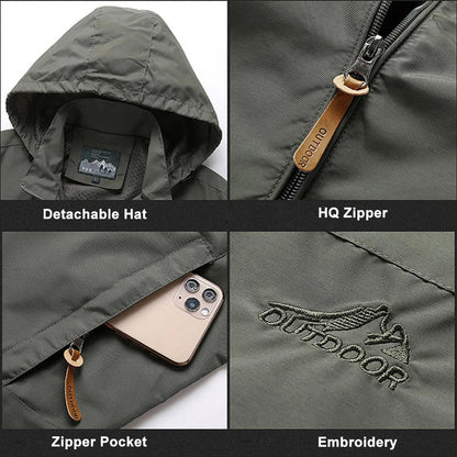 Men's Tactical Waterproof Windbreaker Jacket