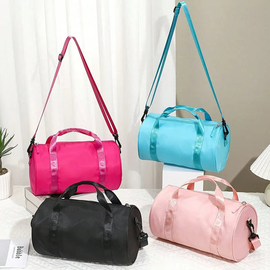Mini Gym Bag Lightweight Pink Duffle Tote for Travel