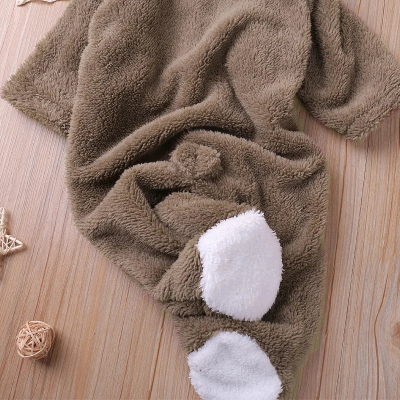 Humor Bear Winter Long Sleeve Baby Romper