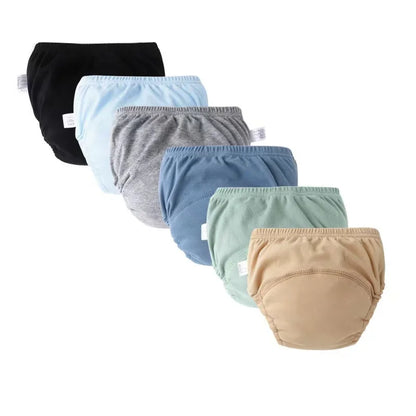 4PCS Reusable Cotton Baby Diapers for Potty Training