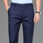 Men's Smart Casual Stretchy Fast Dry Trousers Black Navy