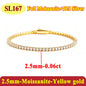 Moissanite Tennis Chain Bracelets 925 Sterling Silver