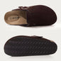 Genuine Leather Clogs with Cork Footbed for Women