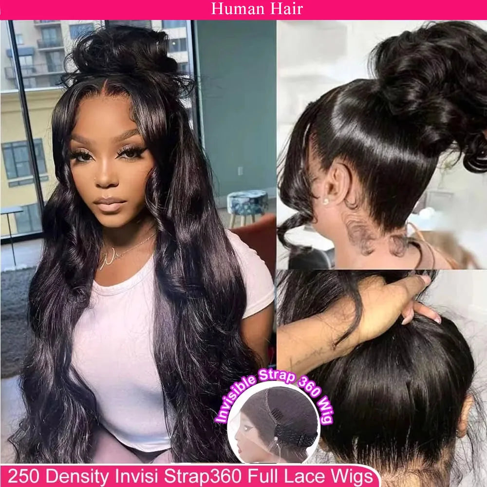 30 Inch Body Wave Human Hair Lace Front Wig
