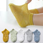 Children's Summer Fishnet Cotton Socks Set