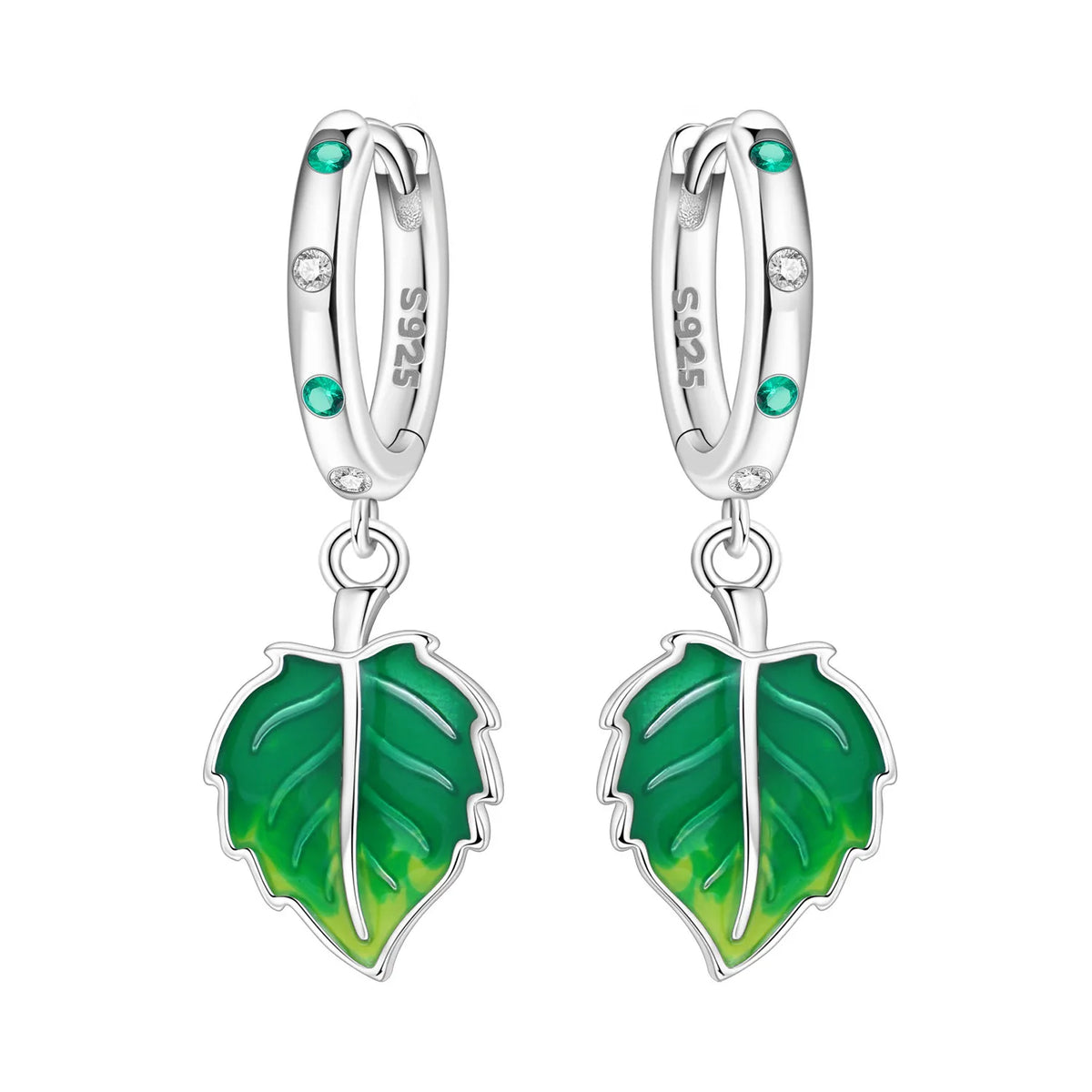 S925 Sterling Silver Iris Flower Hoop Earrings for Women