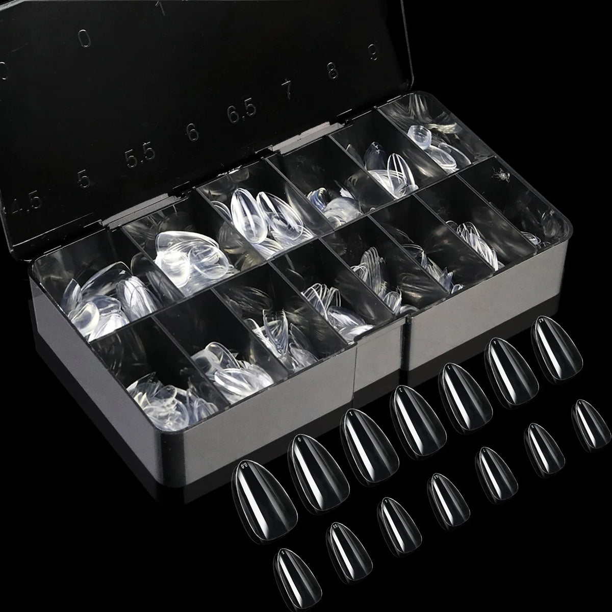 Soft Gel Full Cover Almond Fake Nails Box