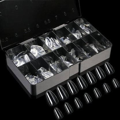 Soft Gel Full Cover Almond Fake Nails Box