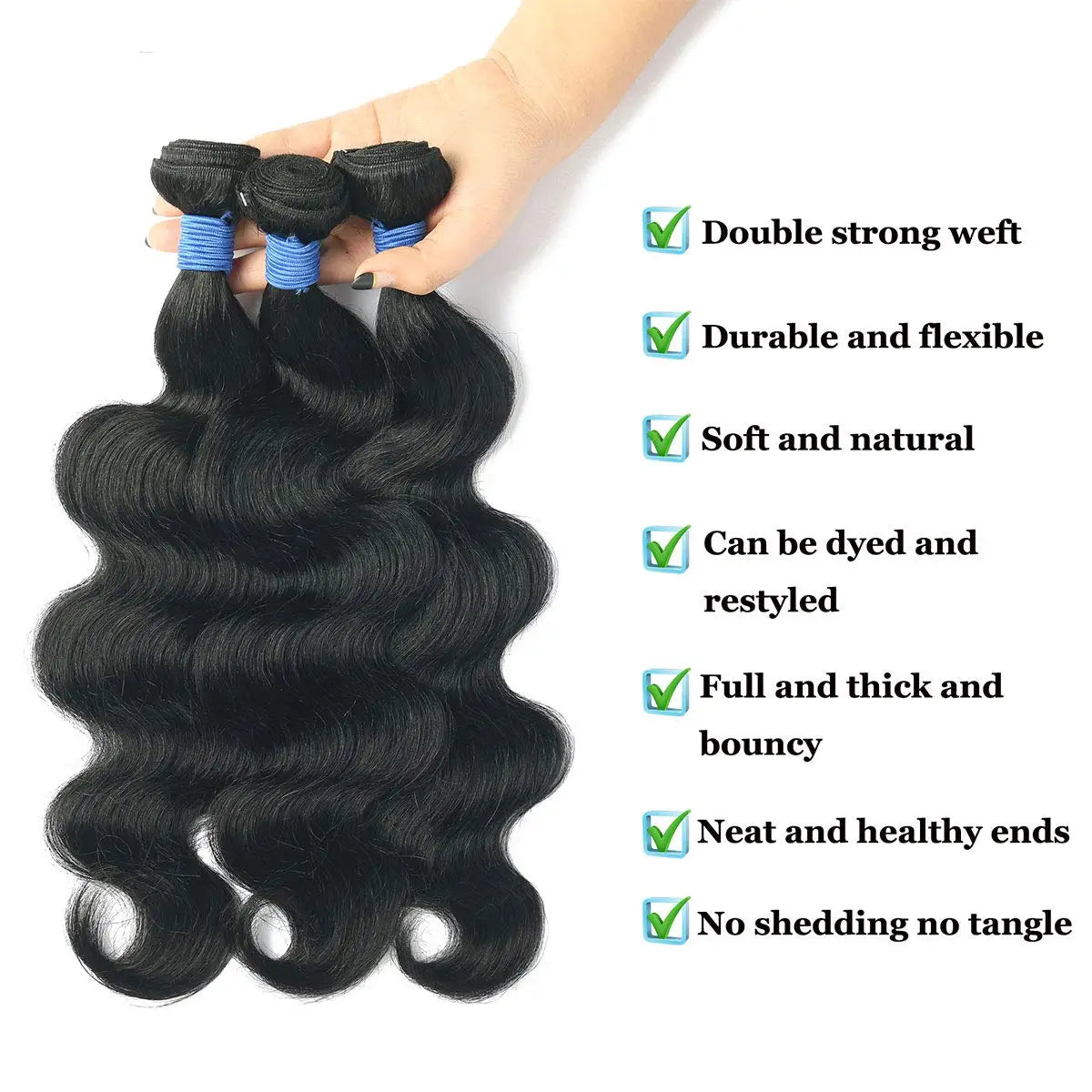 38 40 Inch Body Wave Brazilian Remy Human Hair Extensions
