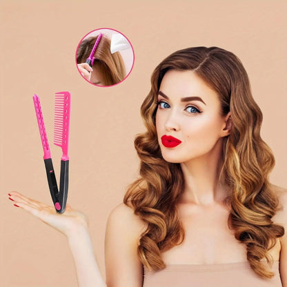 WANMEI Shaped Plastic Hair Detangling Comb