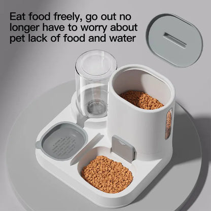 Automatic Cat Water Dispenser & Feeder