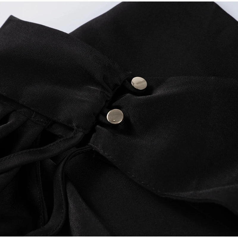 Elegant Halter Dress Women Solid Backless Maxi Dress