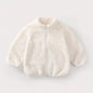 Plush Coat for Children in Solid Color