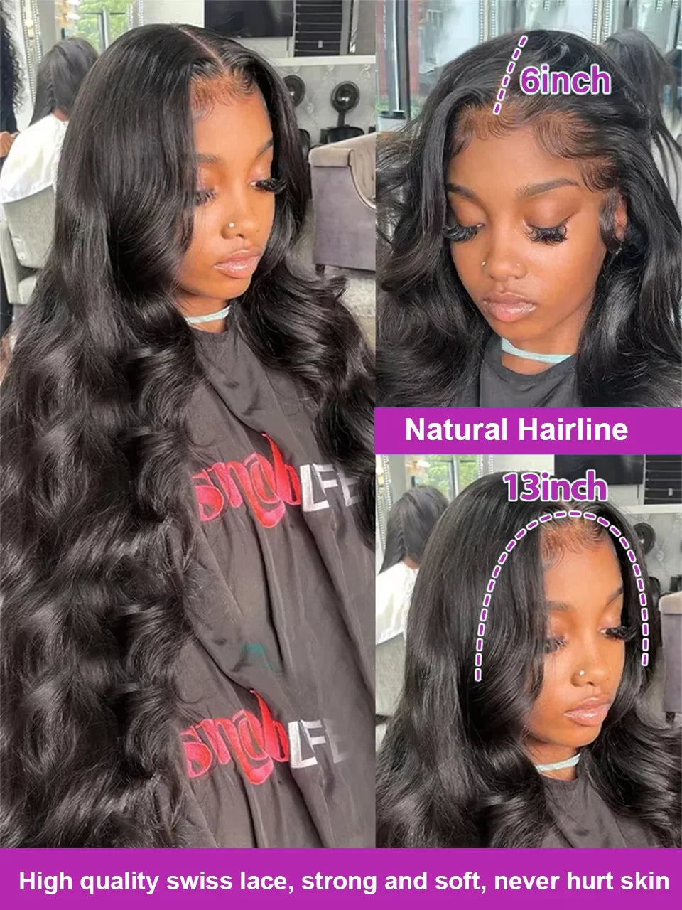 Wet And Wavy Lace Frontal Wig Human Hair 40 Inch